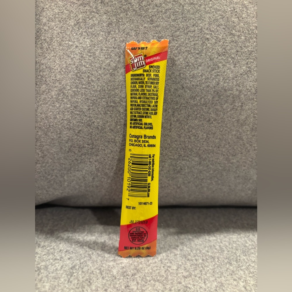 Slim Jim Packaging/Factory Error. Brand-enthusiast collectable.